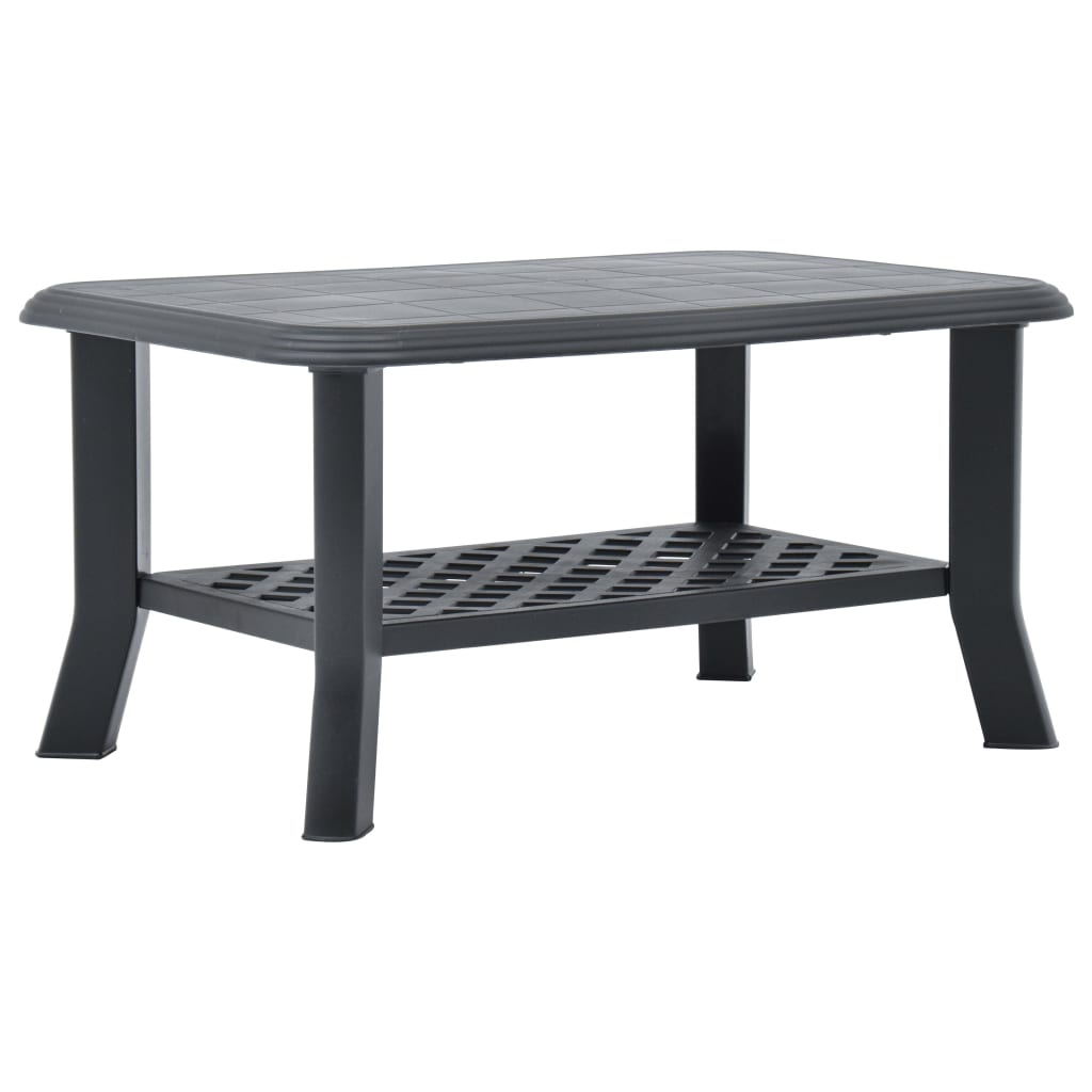 Salongbord antrasitt 90x60x46 cm plast