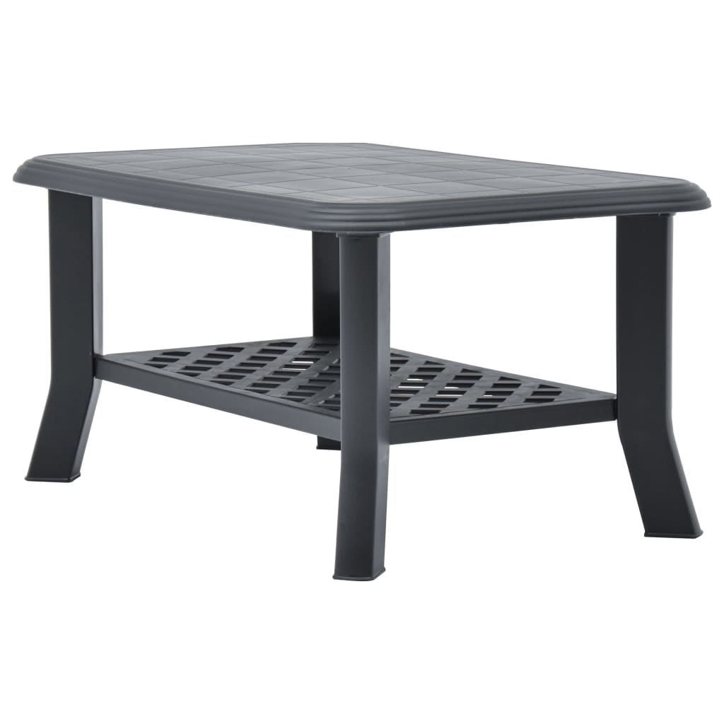 Salongbord antrasitt 90x60x46 cm plast