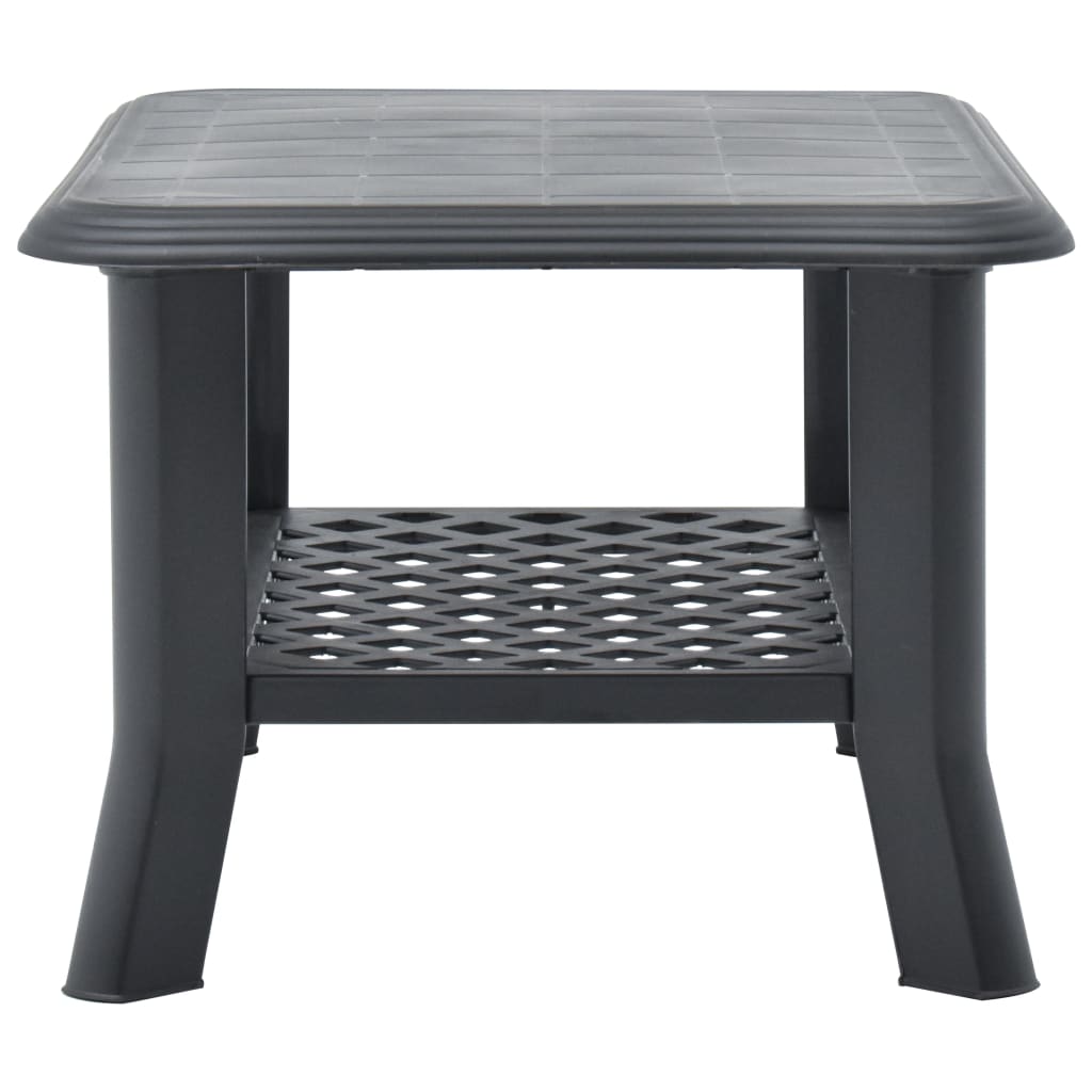 Salongbord antrasitt 90x60x46 cm plast