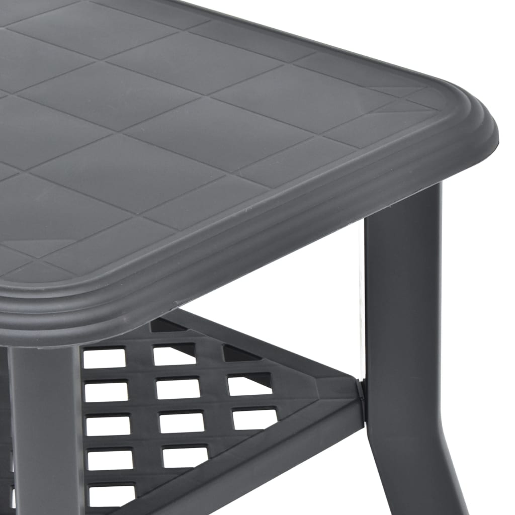 Salongbord antrasitt 90x60x46 cm plast