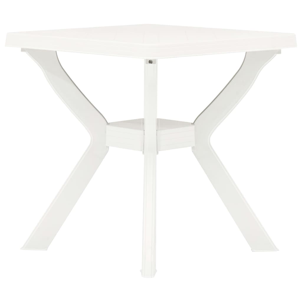 Bistrobord hvit 70x70x72 cm plast vidaXL