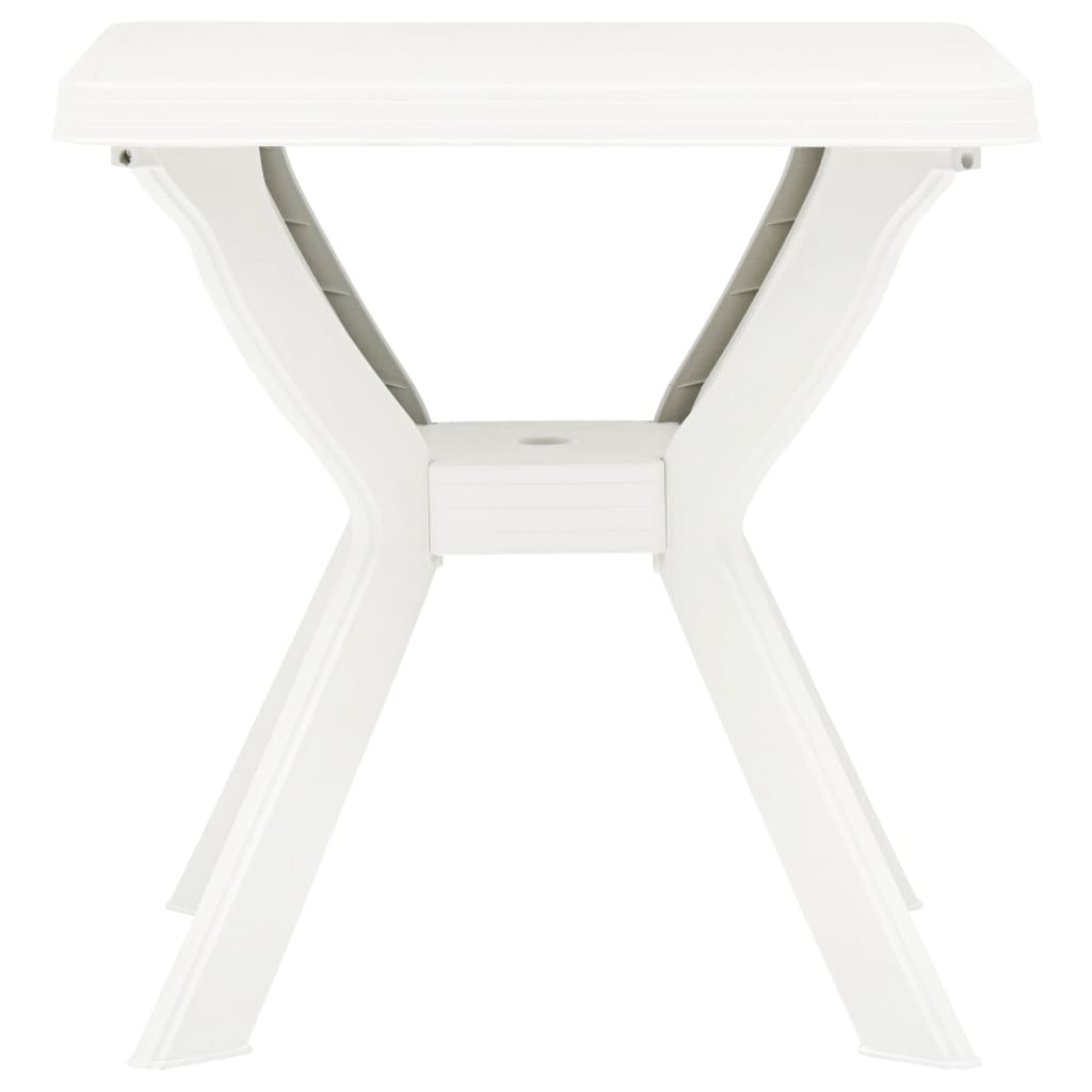 Bistrobord hvit 70x70x72 cm plast vidaXL