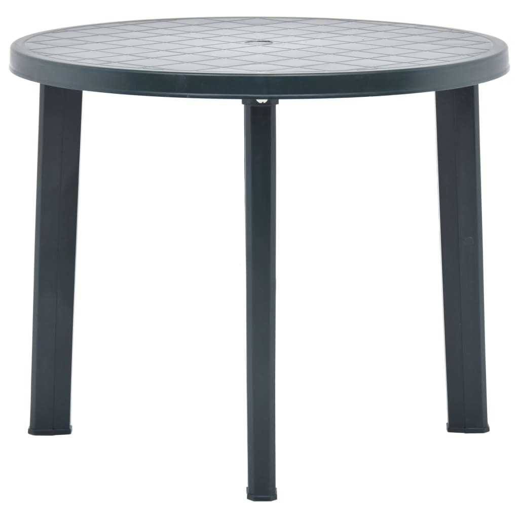 Hagebord grønn 89 cm plast vidaXL