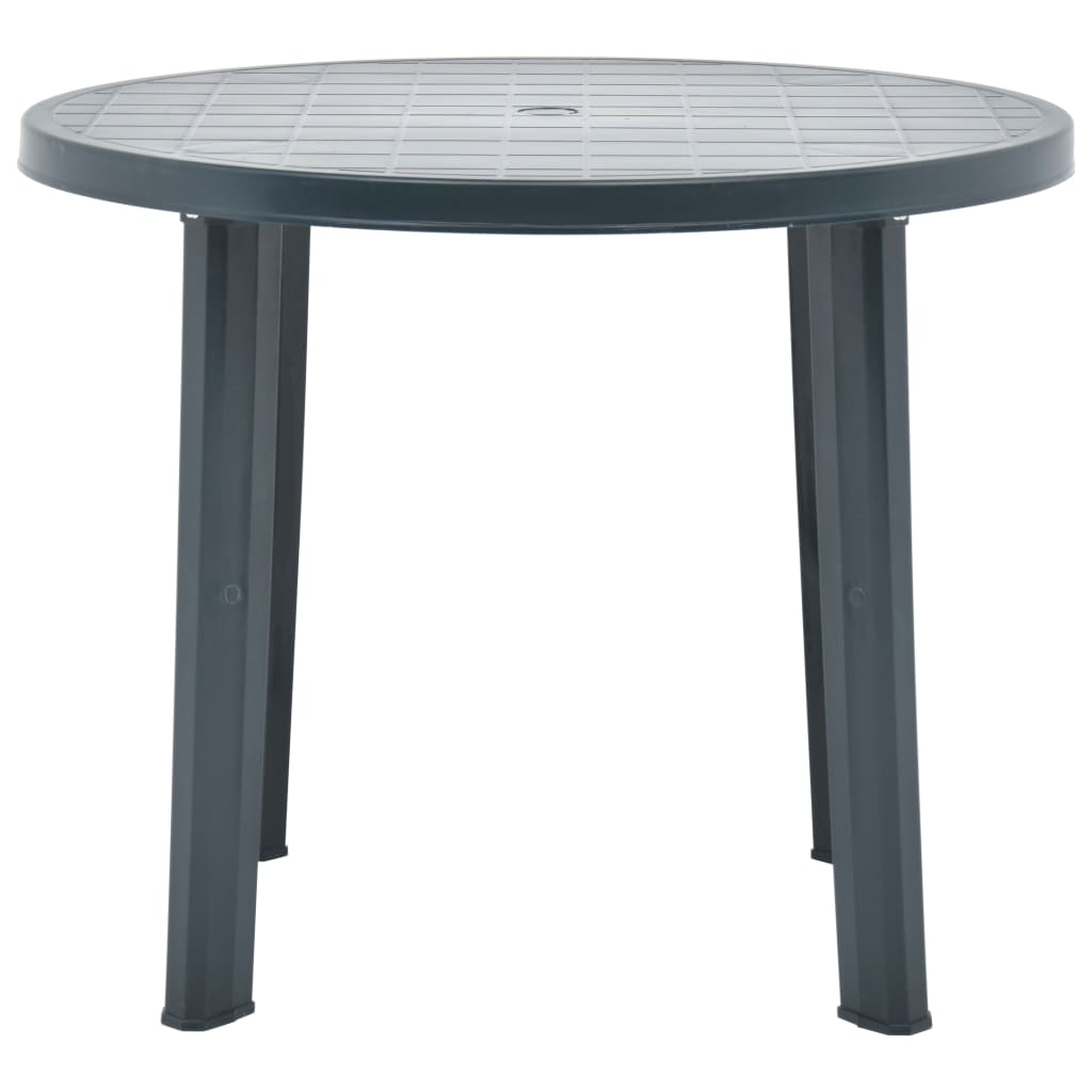 Hagebord grønn 89 cm plast vidaXL