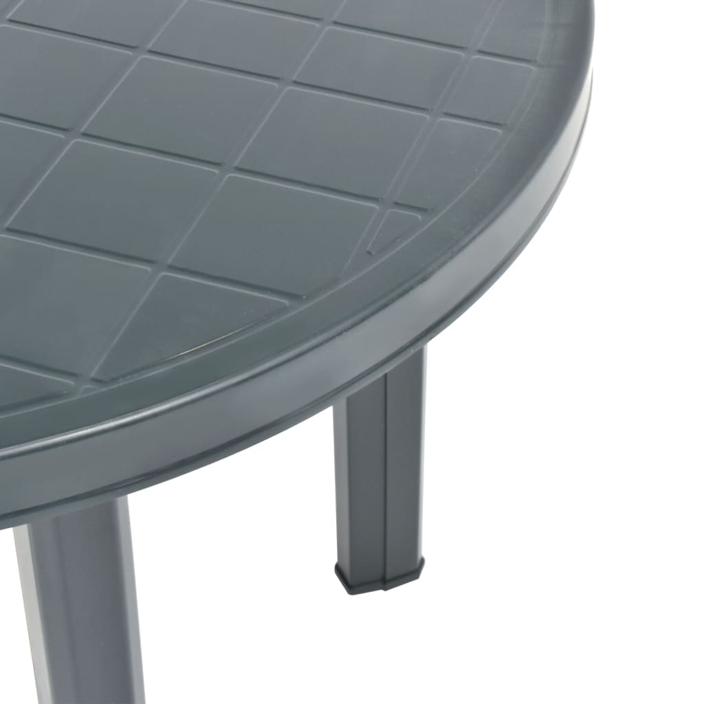 Hagebord grønn 89 cm plast vidaXL