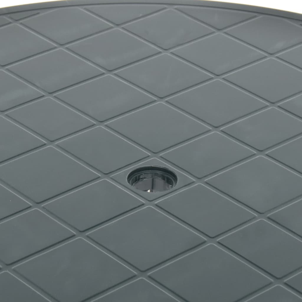 Hagebord grønn 89 cm plast vidaXL
