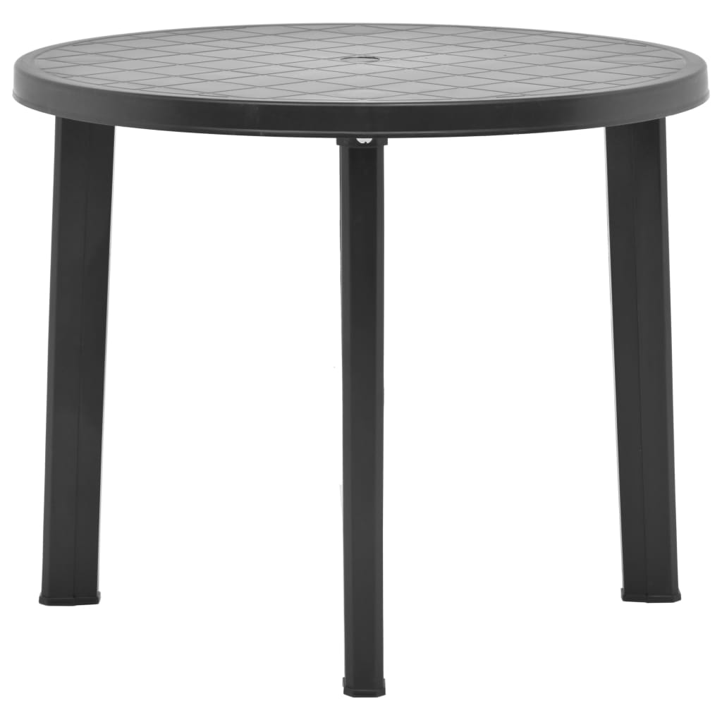 Hagebord antrasitt 89 cm plast