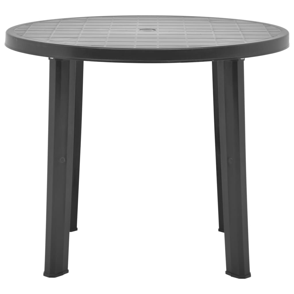 Hagebord antrasitt 89 cm plast