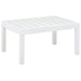 Hagebord hvit 78x55x38 cm plast