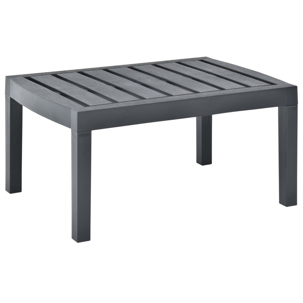 Hagebord antrasitt 78x55x38 cm plast