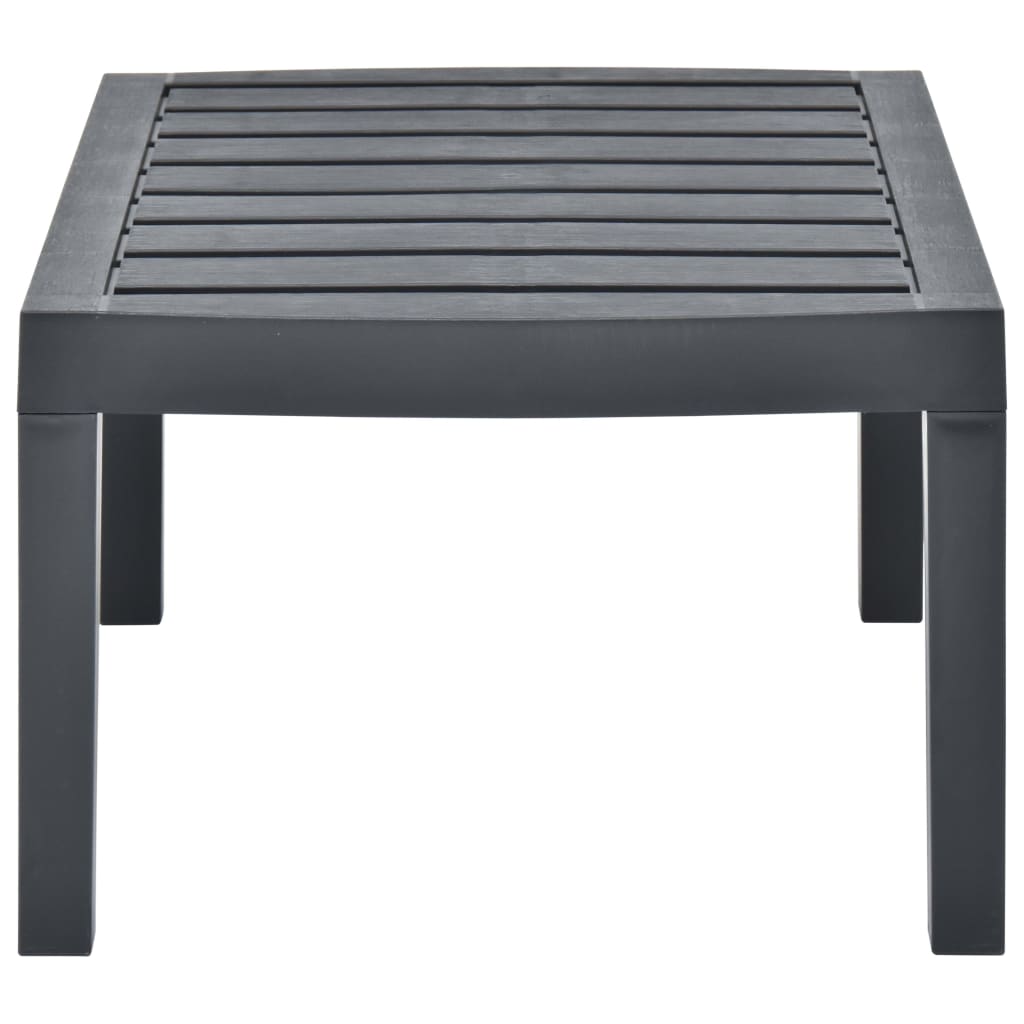 Hagebord antrasitt 78x55x38 cm plast
