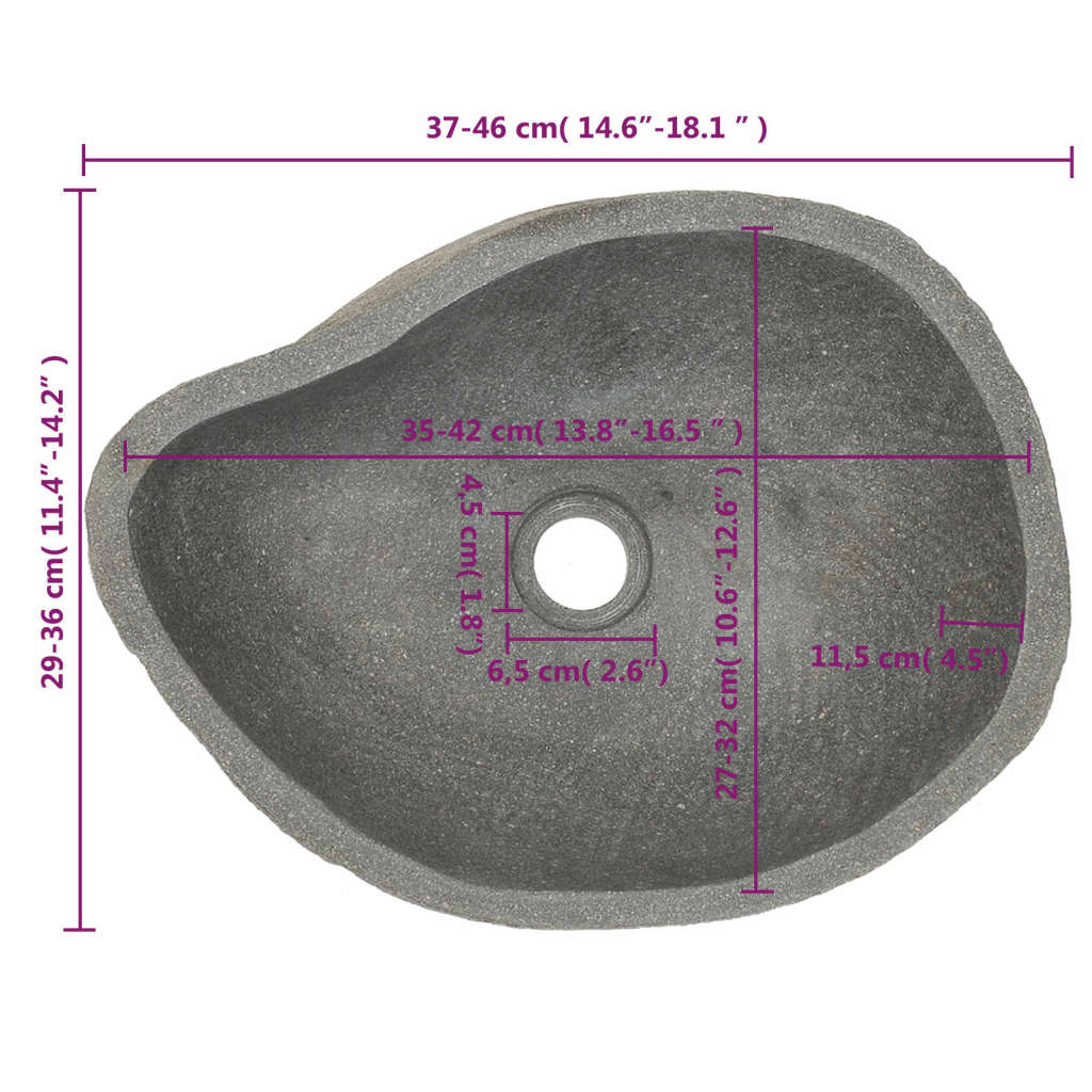 Servant elvestein oval (37-46)x(29-36) cm