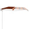 Automatisk uttrekkbar markise 400x300 cm oransje og brun