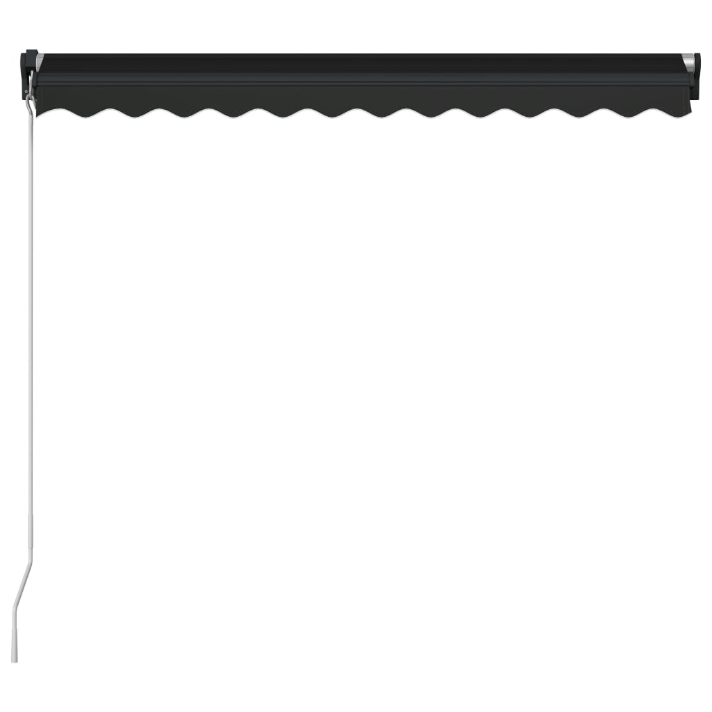 Manuell uttrekkbar markise 300x250 cm antrasitt vidaXL
