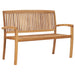 2-seters hagebenk stablebar 120 cm heltre teak