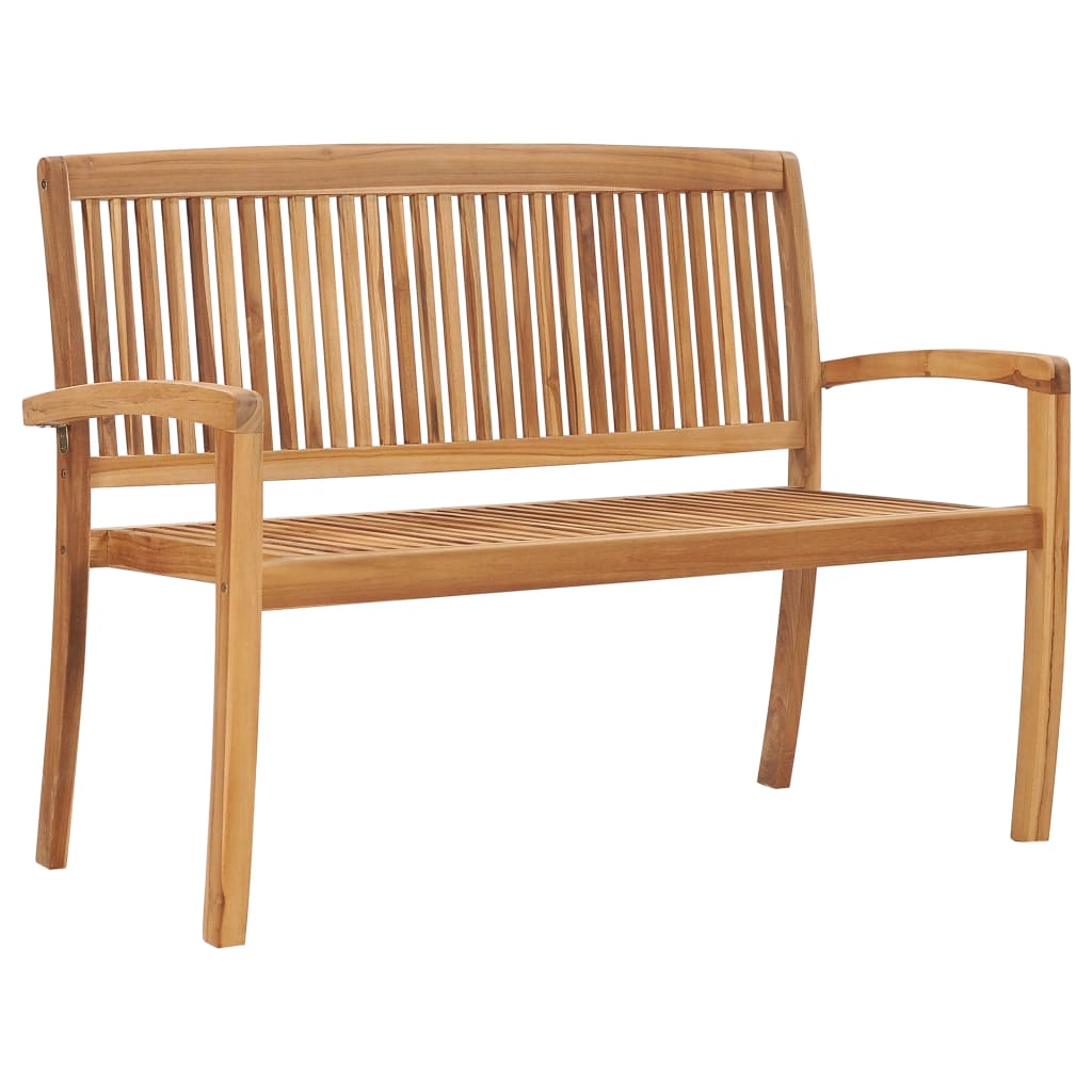 2-seters hagebenk stablebar 120 cm heltre teak