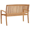 2-seters hagebenk stablebar 128,5 cm heltre teak