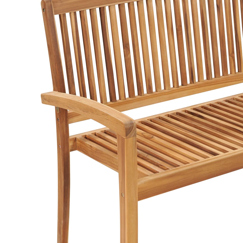 2-seters hagebenk stablebar 120 cm heltre teak