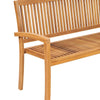 3-seters hagebenk stablebar 159 cm heltre teak