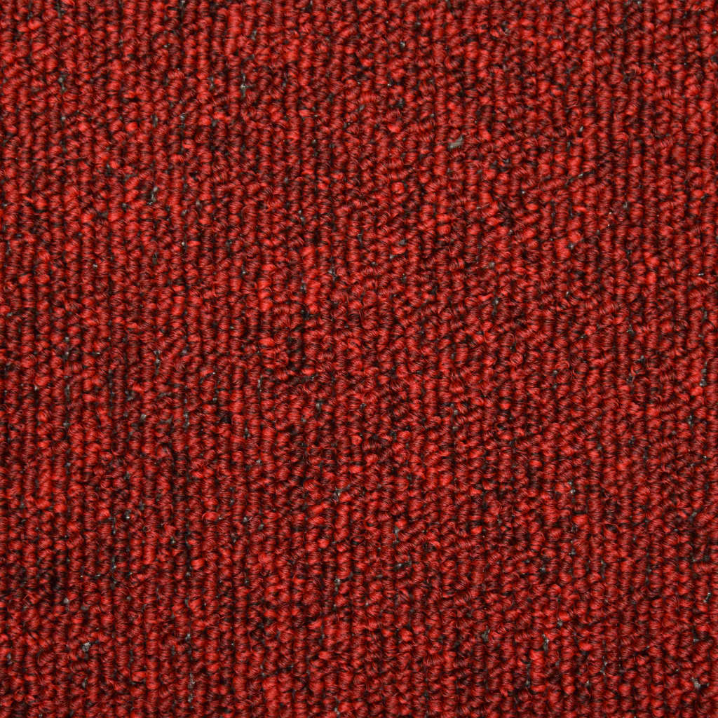Trappematter 15 stk 65x21x4 cm rød rektangulær kant