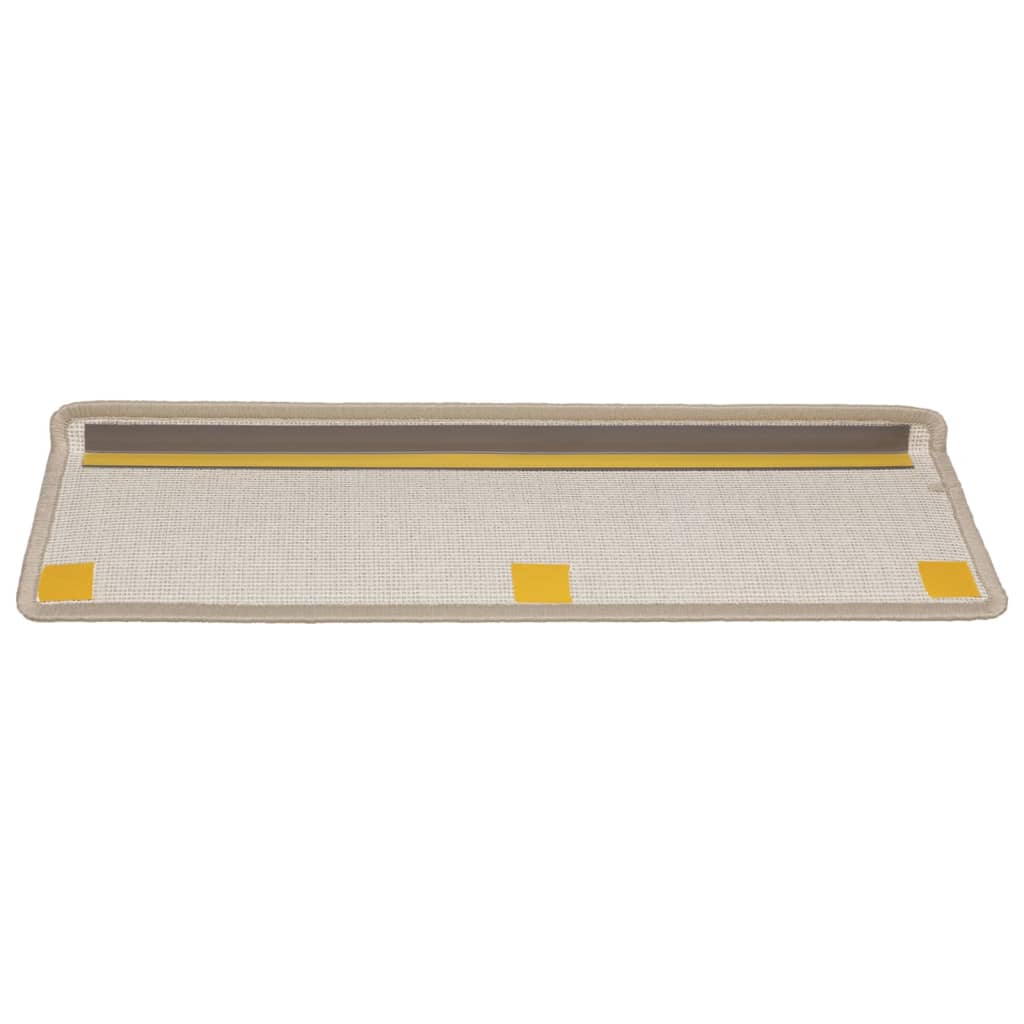 Trappematter 15 stk 65x21x4 cm gråbrun rektangulær kant