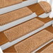 Trappematter 15 stk 65x21x4 cm beige rektangulær kant