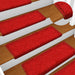 Trappematter 15 stk 65x21x4 cm rød rektangulær kant