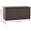 Putekasse brun 116x44x55 cm