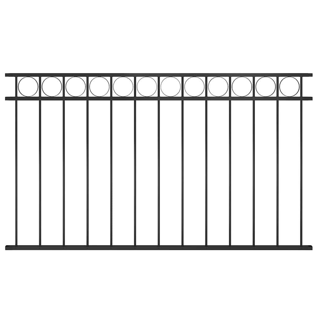 Gjerdepanel ASSEN stål 1,7x0,8 m svart