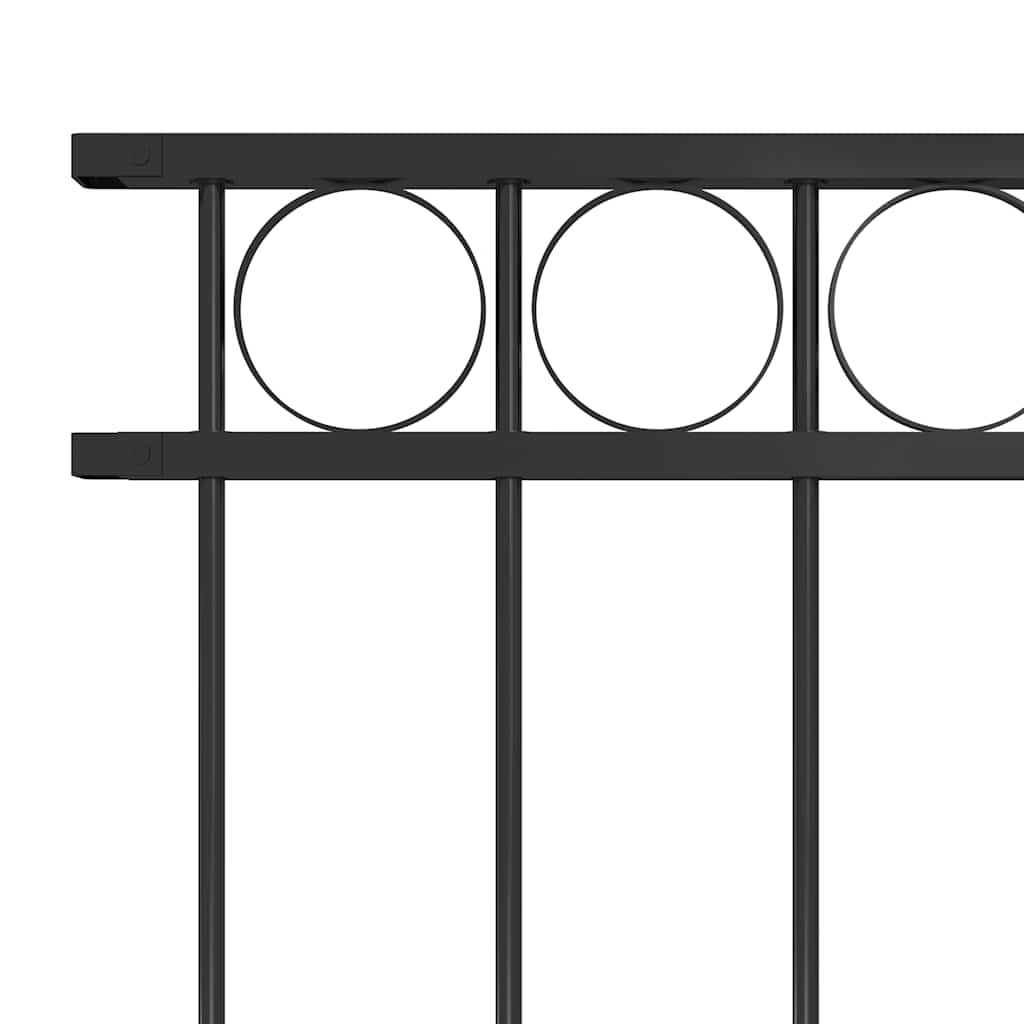 Gjerdepanel ASSEN stål 1,7x0,8 m svart