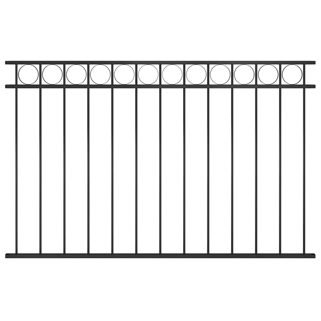 Gjerdepanel ASSEN stål 1,7x1 m svart