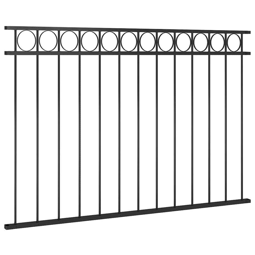 Gjerdepanel ASSEN stål 1,7x1 m svart