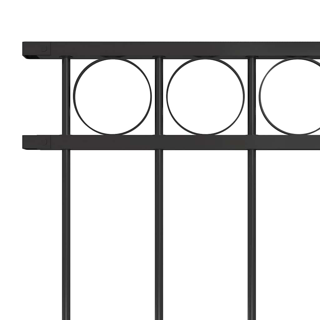 Gjerdepanel ASSEN stål 1,7x1 m svart