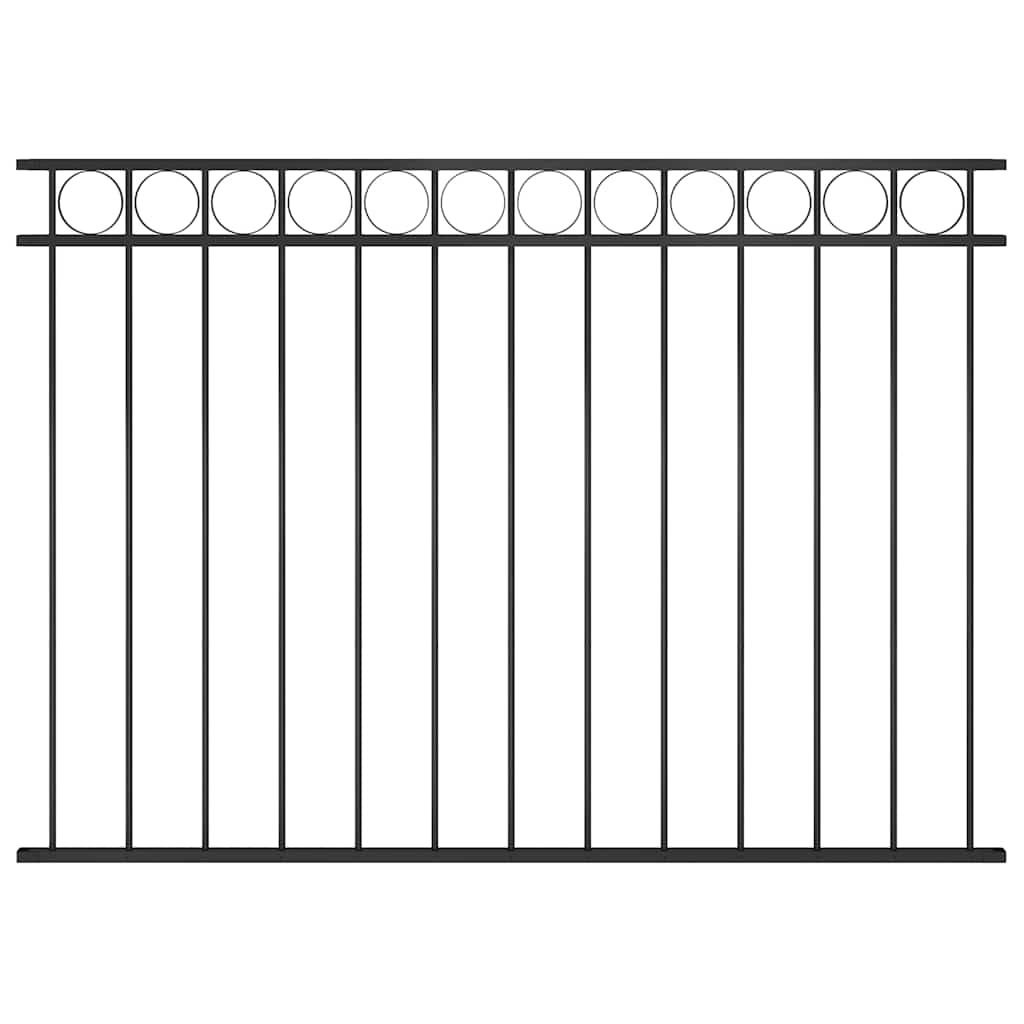 Gjerdepanel ASSEN stål 1,7x1,2 m svart