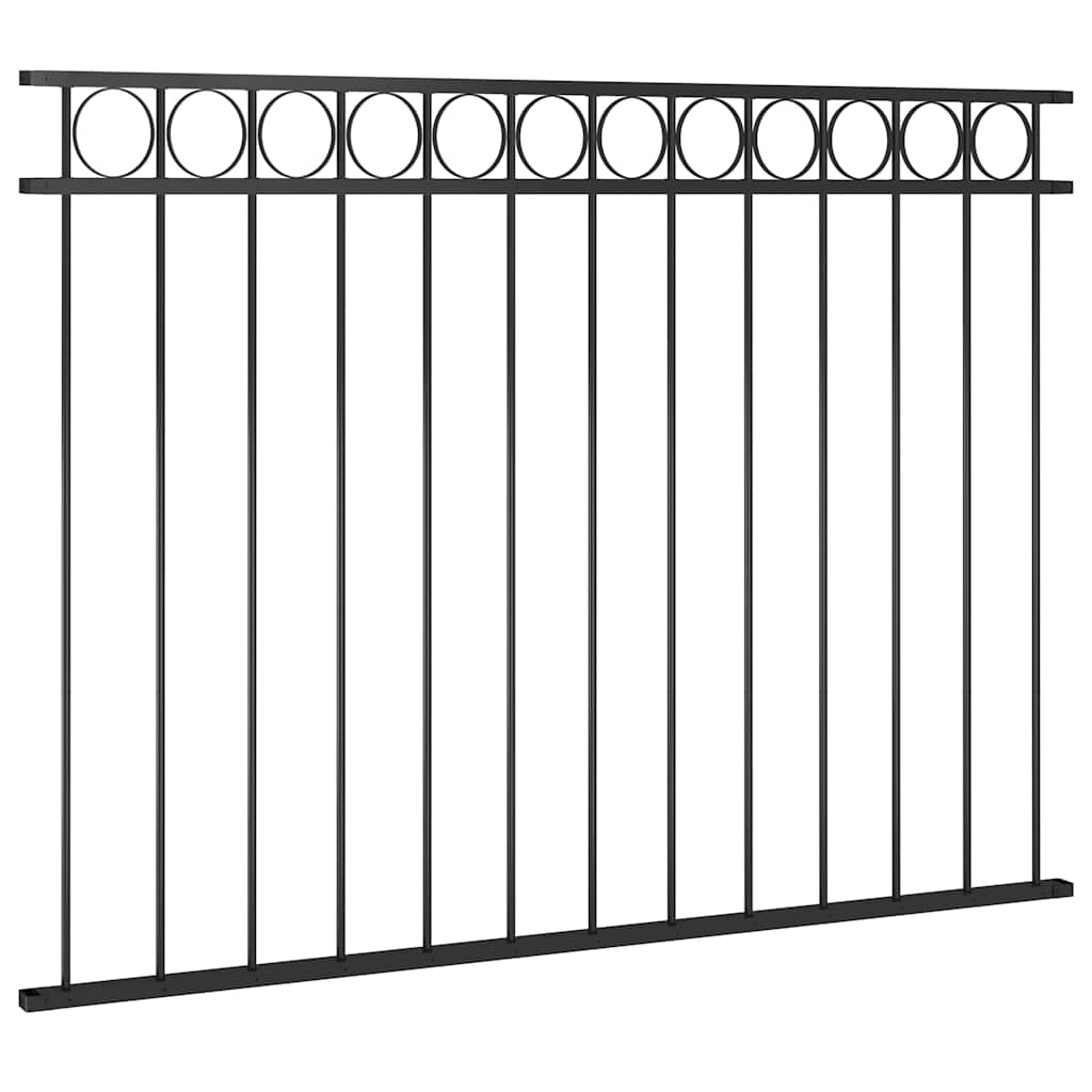 Gjerdepanel ASSEN stål 1,7x1,2 m svart