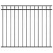 Gjerdepanel ASSEN stål 1,7x1,5 m svart