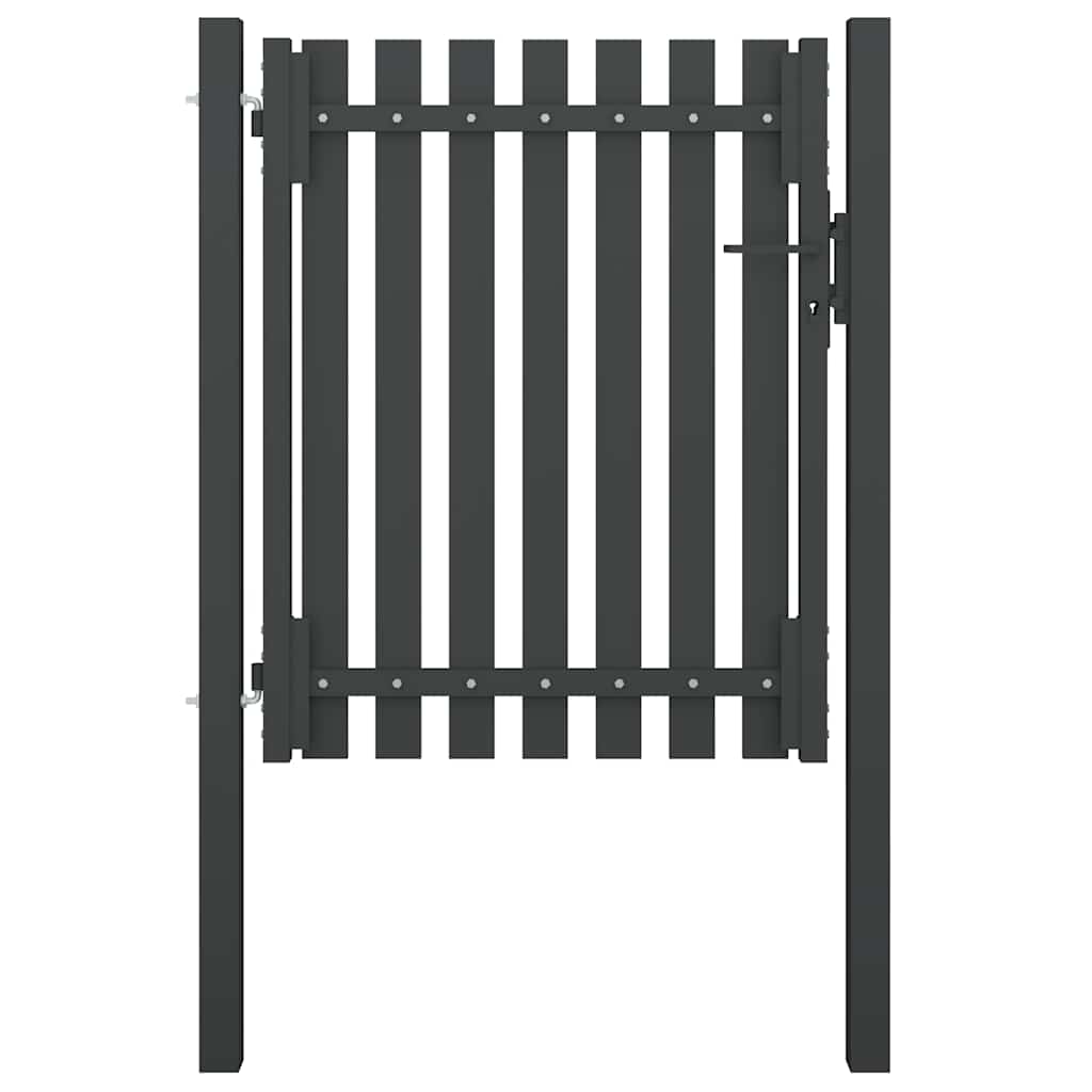 Hagegjerde stål 100x100 cm antrasitt vidaXL