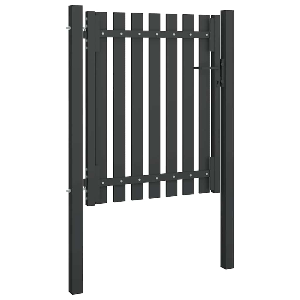 Hagegjerde stål 100x100 cm antrasitt vidaXL