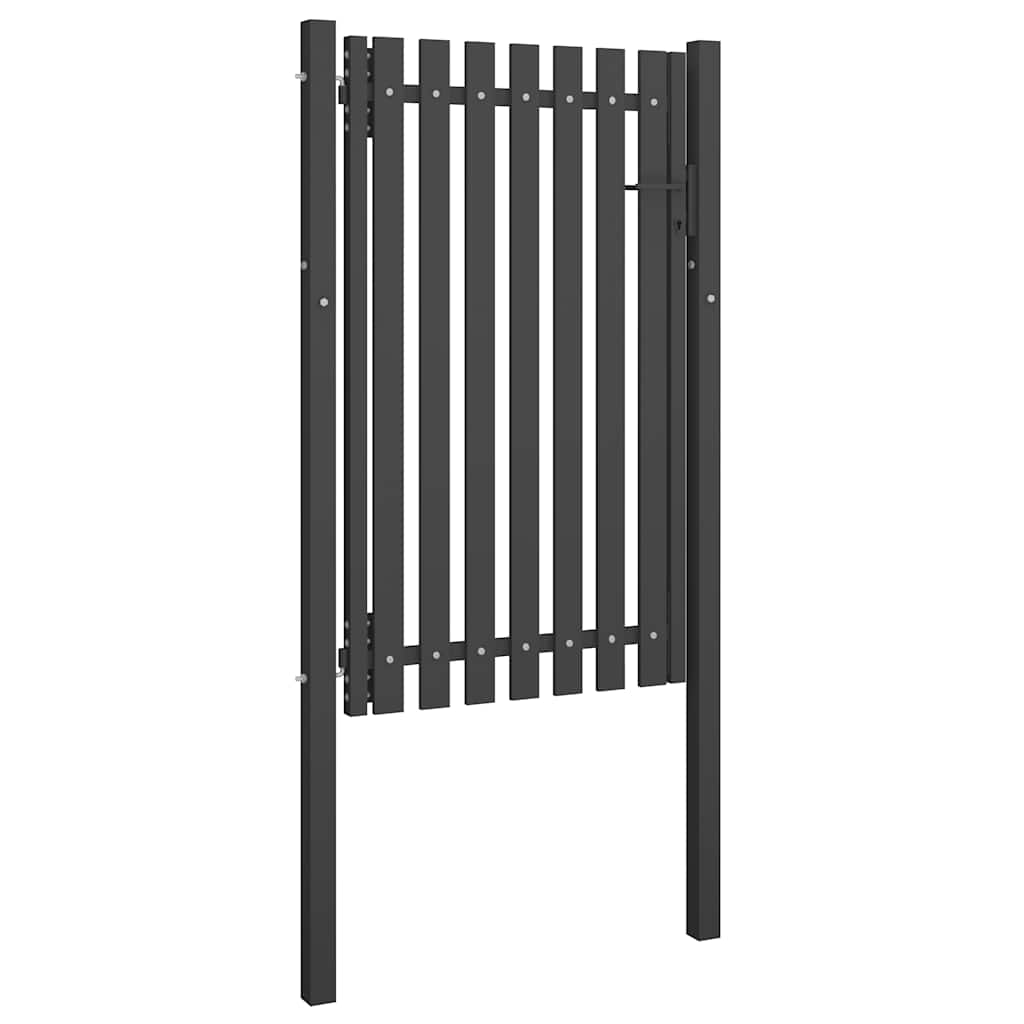 Hagegjerde stål 100x150 cm antrasitt vidaXL