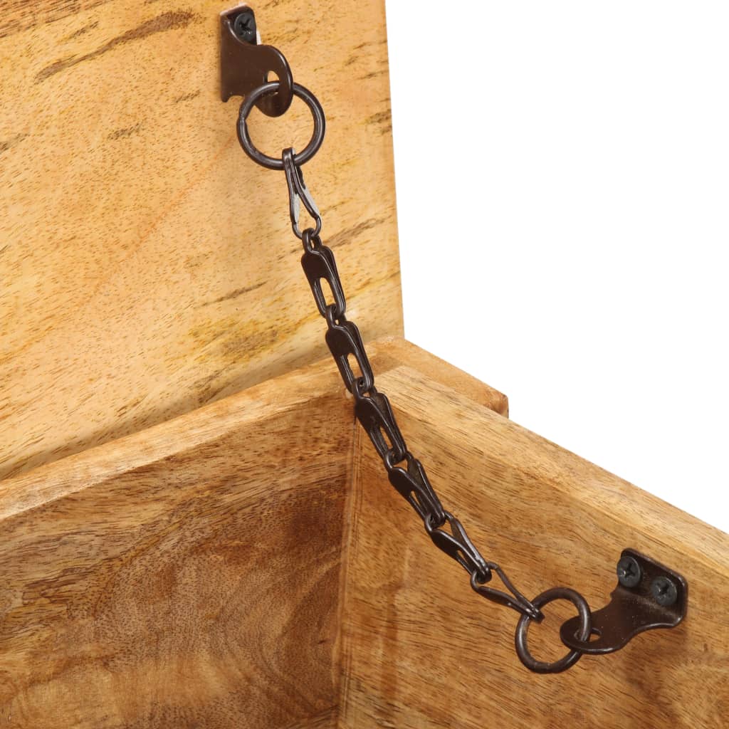 Oppbevaringsboks 99x35x48 cm heltre mango vidaXL