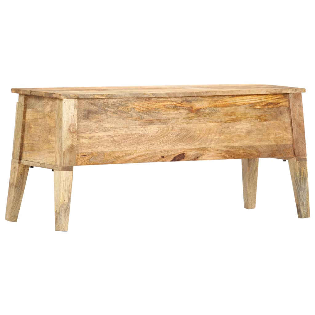 Oppbevaringsboks 99x35x48 cm heltre mango vidaXL