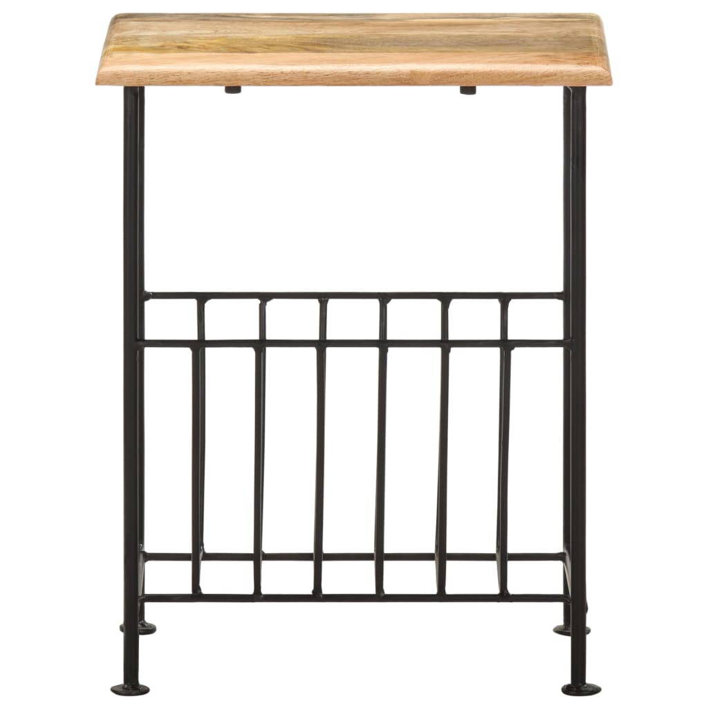 Magasinstativ 40x30x50 cm heltre mango og stål