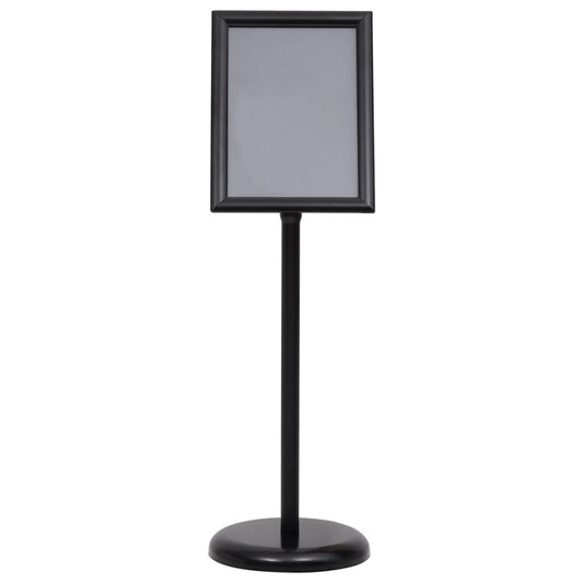 Plakatstativ A4 svart aluminiumslegering