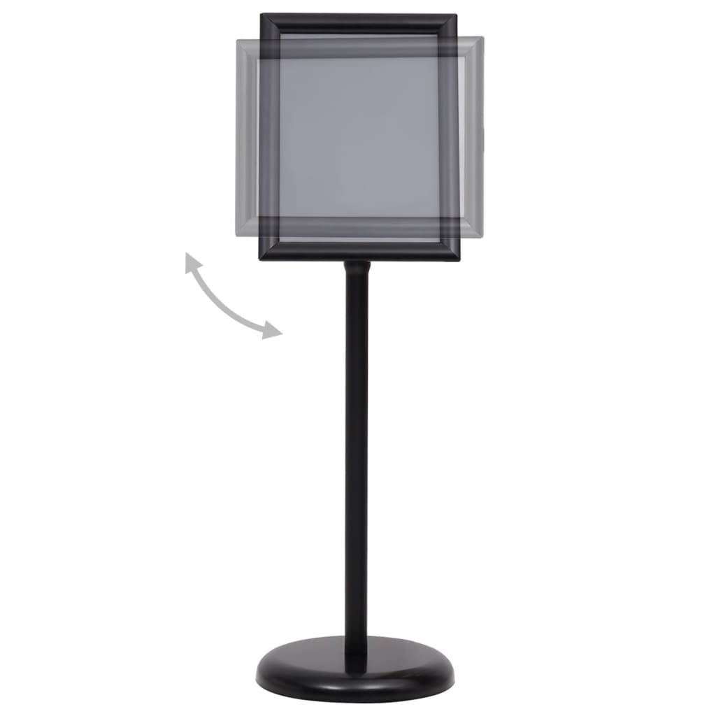 Plakatstativ A4 svart aluminiumslegering