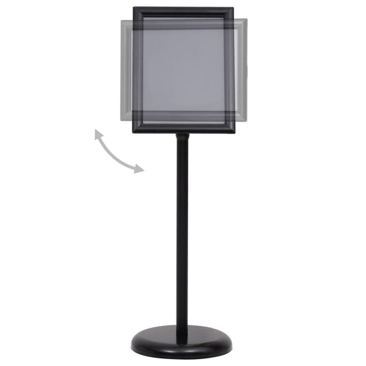Plakatstativ A4 svart aluminiumslegering