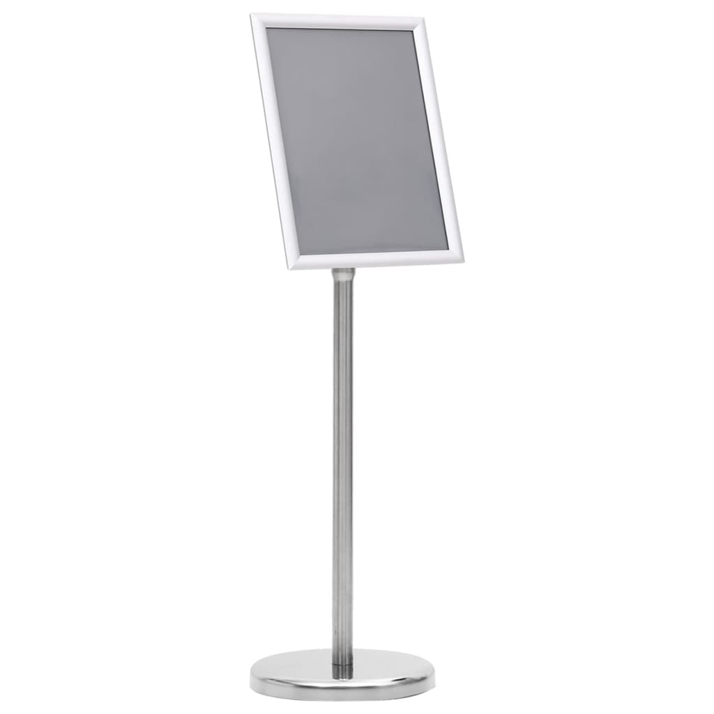 Plakatstativ A4 sølv aluminiumslegering