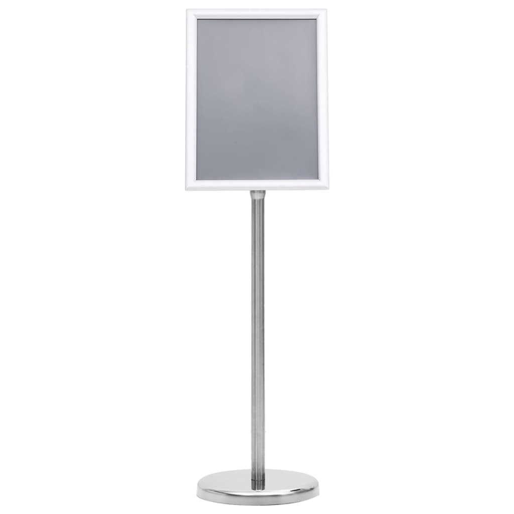 Plakatstativ A4 sølv aluminiumslegering