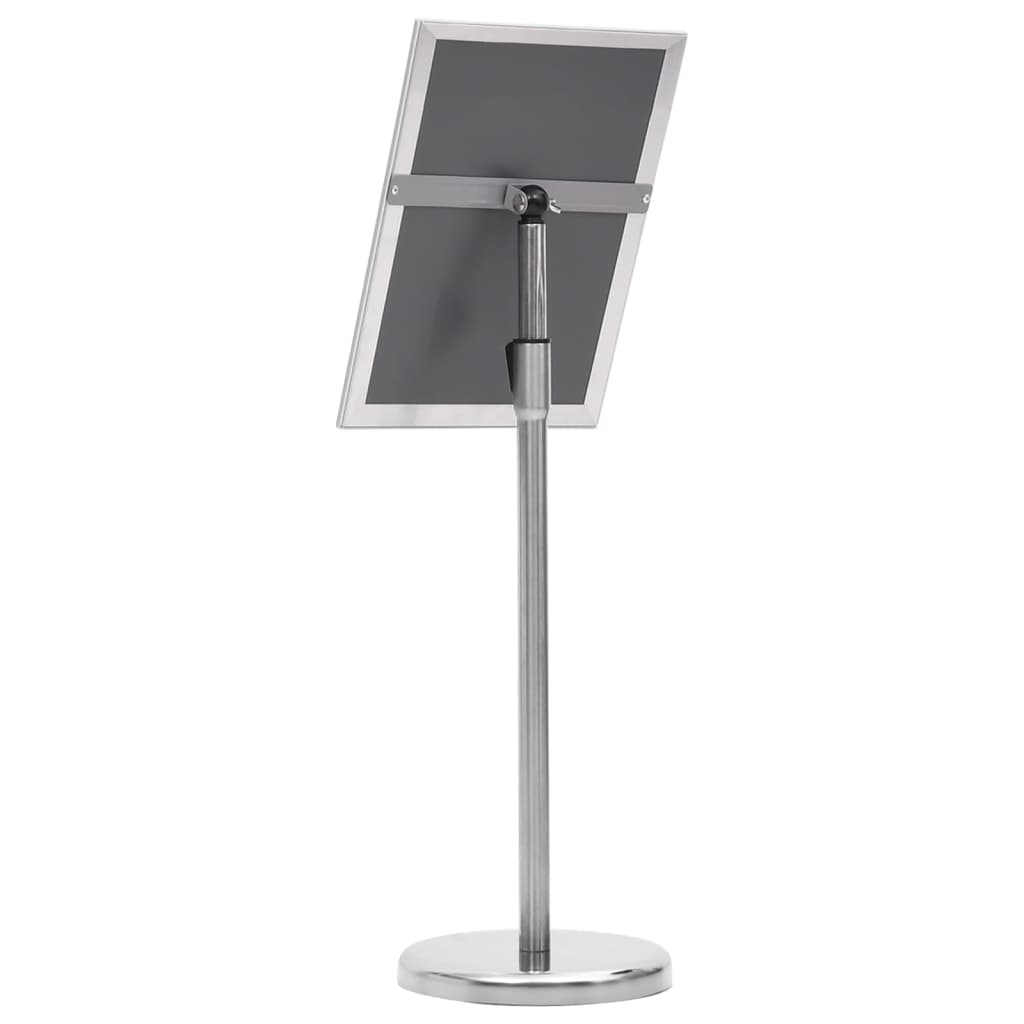 Plakatstativ A4 sølv aluminiumslegering