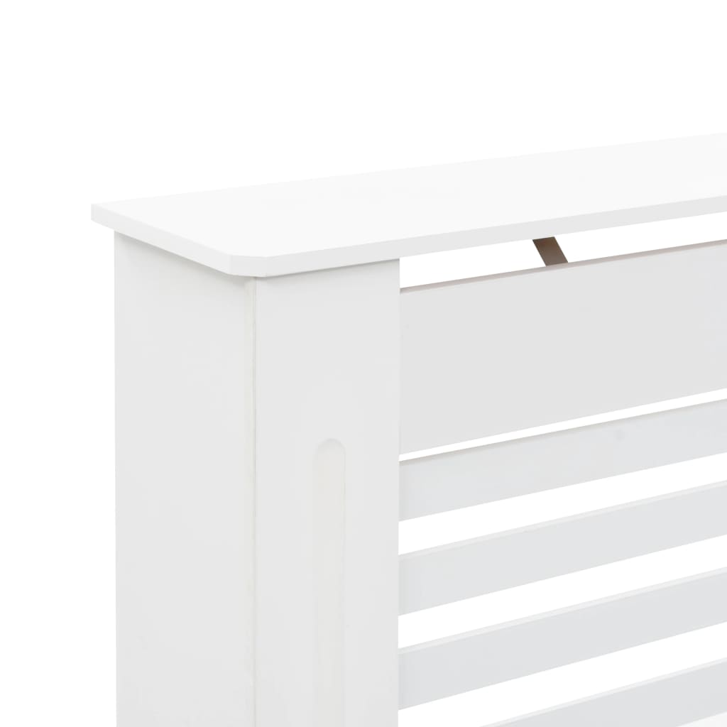 Radiatordeksler 2 stk hvit 112x19x81,5 cm MDF