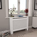 Radiatordeksler 2 stk hvit 112x19x81,5 cm MDF